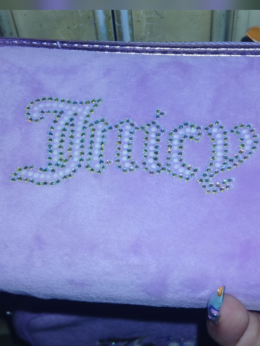 Juicy Couture Lilac Suede Crossbody Bag with Matching Wallet - Picture 10 of 12